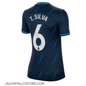 Chelsea Thiago Silva #6 Vieraspaita Naisten 2023-24 Lyhythihainen